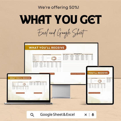 Personnel Cost Planning Template | Employee Budget Planner | HR Salary Tracker | Excel & Google Sheets | Workforce Expense Management |