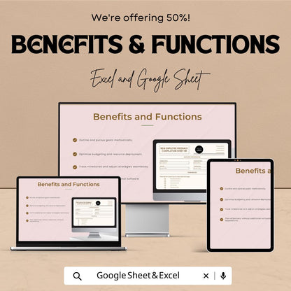 New Employee Feedback Compilation Sheet HR Template | Employee Evaluation Form | HR Performance Review | Excel & Google Sheets
