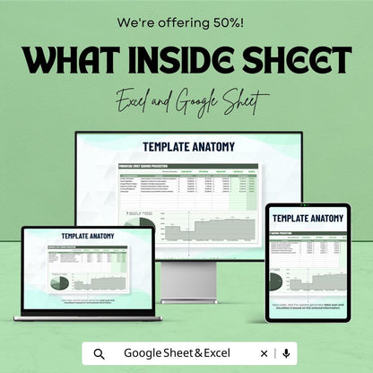 Financial Cost Saving Projection Template | Cost Analysis, Savings Forecast, Budget Planning, Financial Modeling Template