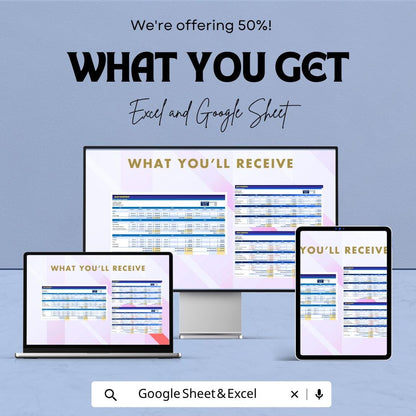 Business Financial Projection Template | Financial Forecast Spreadsheet | Business Plan Financial Model | Excel & Google Sheets |