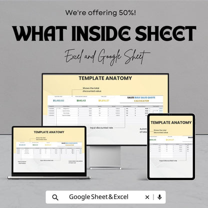 Sales Bulk Sales Quote Calculator Template | Price Quotation | Bulk Order Estimator | Product Pricing Tool for Business