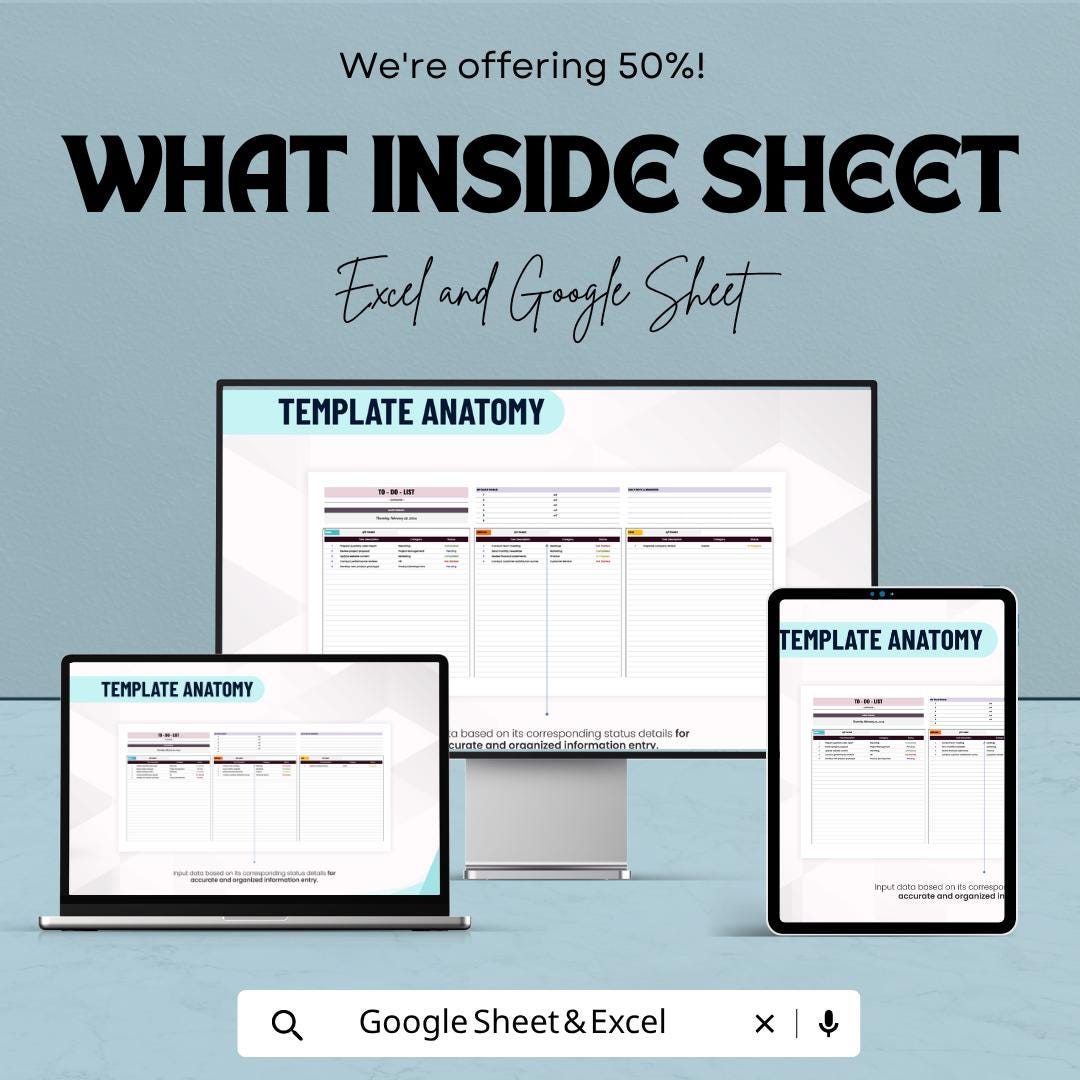 Debt Worksheet Template | Debt Tracker Spreadsheet | Debt Payoff Planner | Excel & Google Sheets | Financial Budget Sheet | Personal