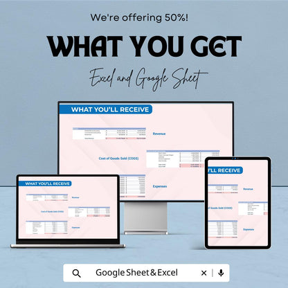 Landscaping Business Profit and Loss Template | Landscaping Financial Report | Small Business Income and Expense Template