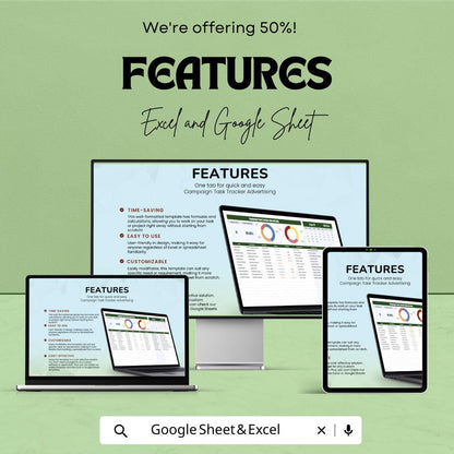 Campaign Task Tracker Advertising Template | Campaign Planner Dashboard | Task Status Tracker | Advertising Workflow Sheet