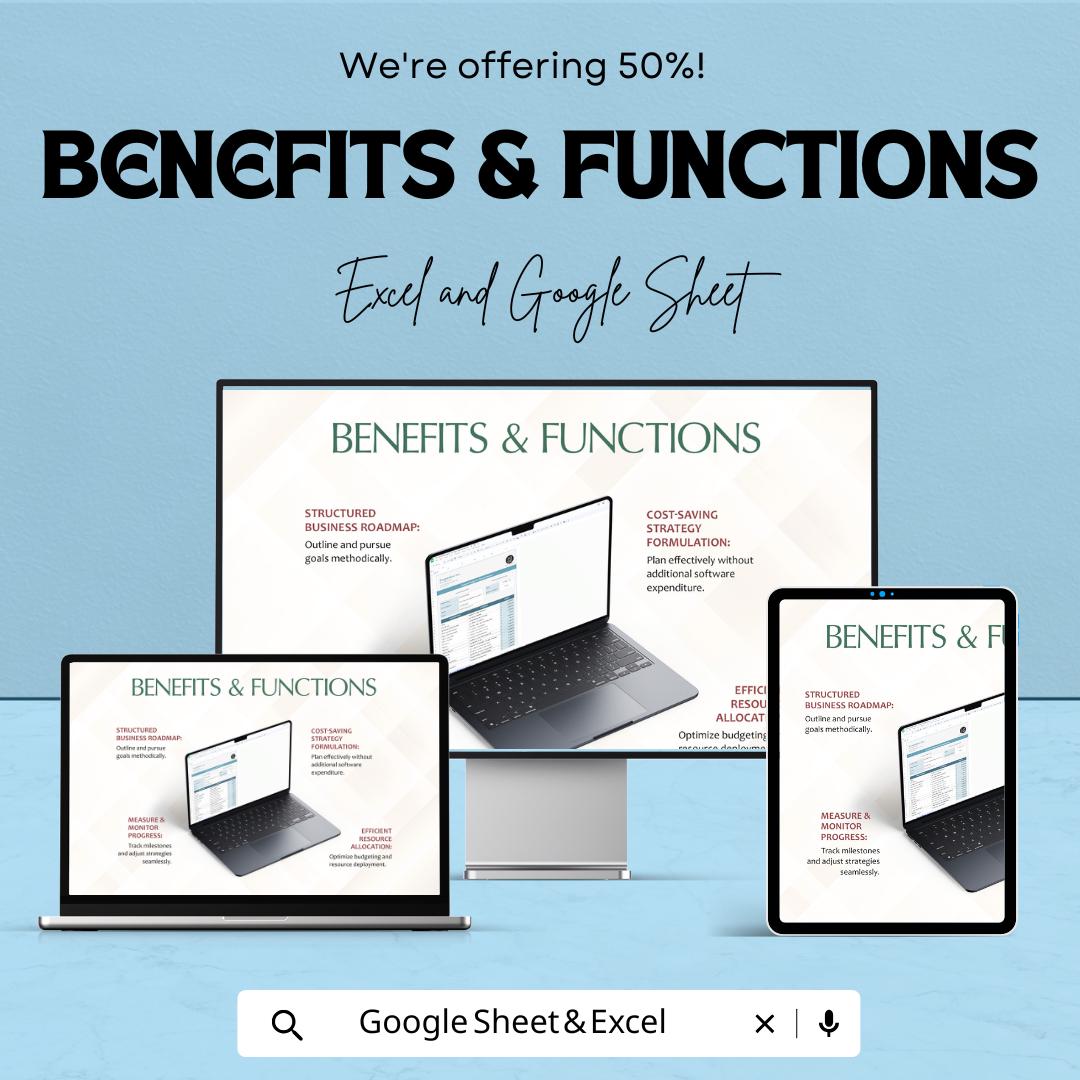 Financial Budget for startup Business Sheet | Excel and Google Sheets Template | Startup Financial Planning & Budgeting Tool