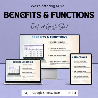 Saving Calculator Sheet | Excel & Google Sheets | Budget and Savings Tracker | Financial Planning Template