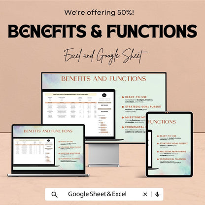 Health & Safety Training Resource Allocation Sheet Template | Training Budget Planner | Safety Program Management Template