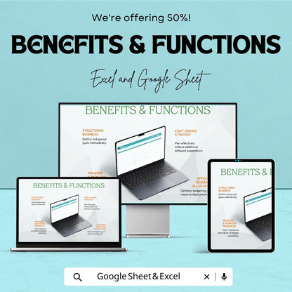 Basic Business Invoice Template | Editable Invoice for Small Business | Google Sheets & Excel Invoice | Simple Business Billing Spreadsheet