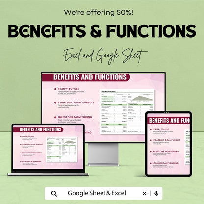 Debt Balance Sheet Template | Personal Finance Spreadsheet | Asset & Liability Tracker | Google Sheets | Financial Statement Planner