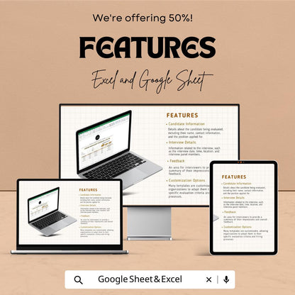 Hiring Manager Feedback Log HR Template, Interview Feedback Tracker, Recruitment Evaluation Sheet, Hiring Process Tracker