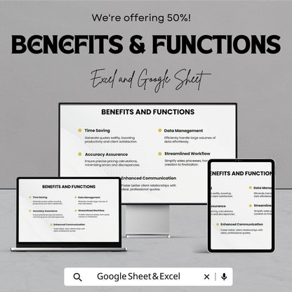 Sales Bulk Sales Quote Calculator Template | Price Quotation | Bulk Order Estimator | Product Pricing Tool for Business