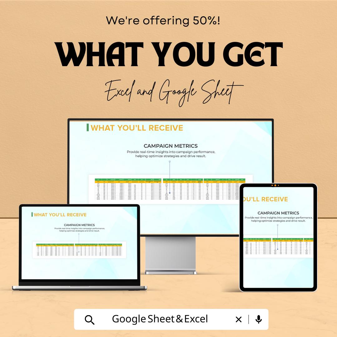 Startup Performance Metrics Dashboard Template | Business Performance Tracker | Startup Financial Metrics Spreadsheet