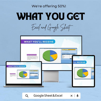 Visual Content Pie Chart Sheet - Excel & Google Sheet Template - Content Strategy Tracker - Customizable Pie Chart - Visual Content Analysis