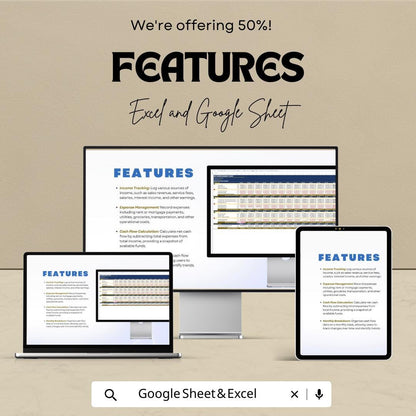 Simple Cash Flow Template Excel & Google Sheets, Monthly Cash Flow Tracker, Small Business Budget Spreadsheet, Income Expense Tracker