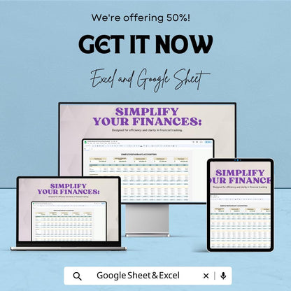 Simple Restaurant Accounting Spreadsheet | Google Sheets | Restaurant Finance Tracker | Expense & Profit Log | Digital Bookkeeping Tool