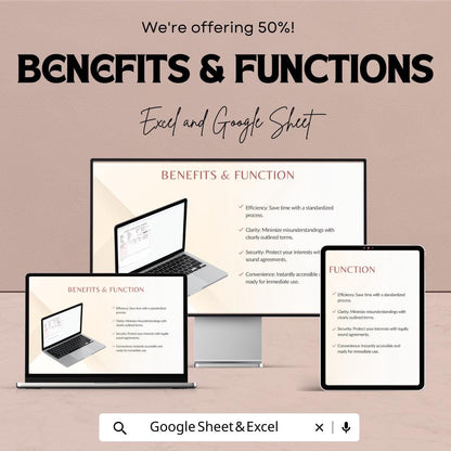 Logo Purchase Order Template | Excel and Google Sheets | Branding Order Sheet | Client Invoice & Purchase Form