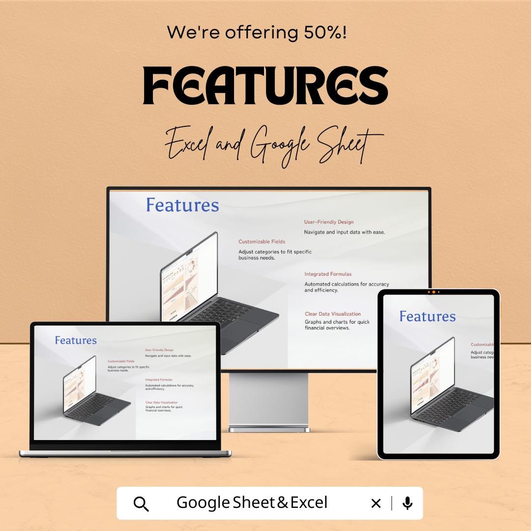 Digital Marketing Dashboard Excel and Google Sheet | Real-Time Analytics, KPI Tracker, Marketing Performance Dashboard