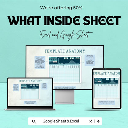 Inventory Checklist Sheet - Excel and Google Sheets Template for Efficient Stock Management | Track Inventory & Prevent Stockouts