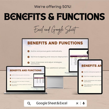 Marketing Media Contact Database Template | PR Contact List | Media Outreach Spreadsheet |  Marketing Communications Tool