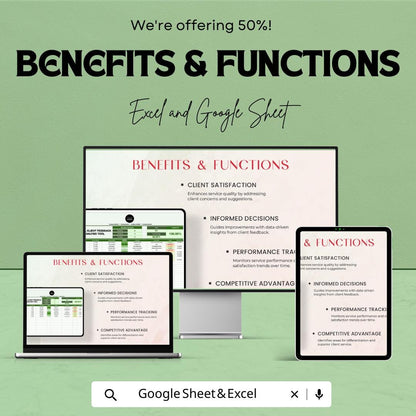 Legal Client Feedback Analysis Tool Template, Law Firm Feedback Tracker, Client Satisfaction Spreadsheet,  Legal Survey Log
