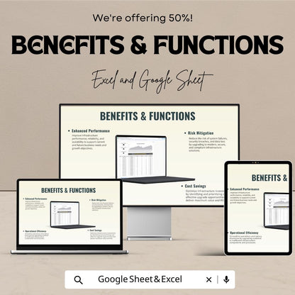 Sales Presentation Audience Count Template | Audience Tracking Spreadsheet | Sales Analytics Dashboard | Excel & Google Sheets