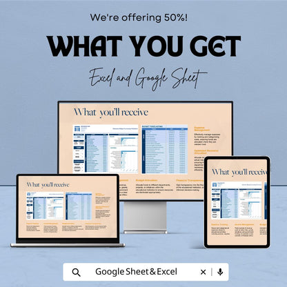 Education Budget Forecasting Worksheet - Excel & Google Sheet | Budget Management Template for Academic Institutions