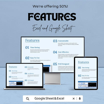 Hourly Rate Calculator Template | Freelance Rate Calculator | Pricing Spreadsheet | Income Planner | Billable Hours Tool