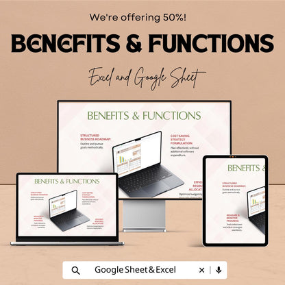Company Annual Budget Template | Excel & Google Sheets | Business Budget Planner | Financial Planning Spreadsheet