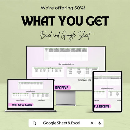 Meeting Minutes Template – Editable Excel & Google Sheet | Professional Meeting Documentation Format | Instant Download