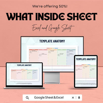Kanban Board Task Tracker Template - Excel & Google Sheets - Organize Your Workflow - Task Management System - 50% Off