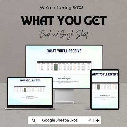 Sales Top Earners Dashboard - Excel & Google Sheets | Track Performance and Earnings