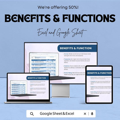 General Ledger Template | Business Finance Tracker | Double Entry Bookkeeping Template | Small Business Accounting