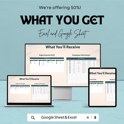 Corporate Organizational Chart Template | Org Chart Excel & Google Sheets | Company Hierarchy Chart | Employee Structure Template |