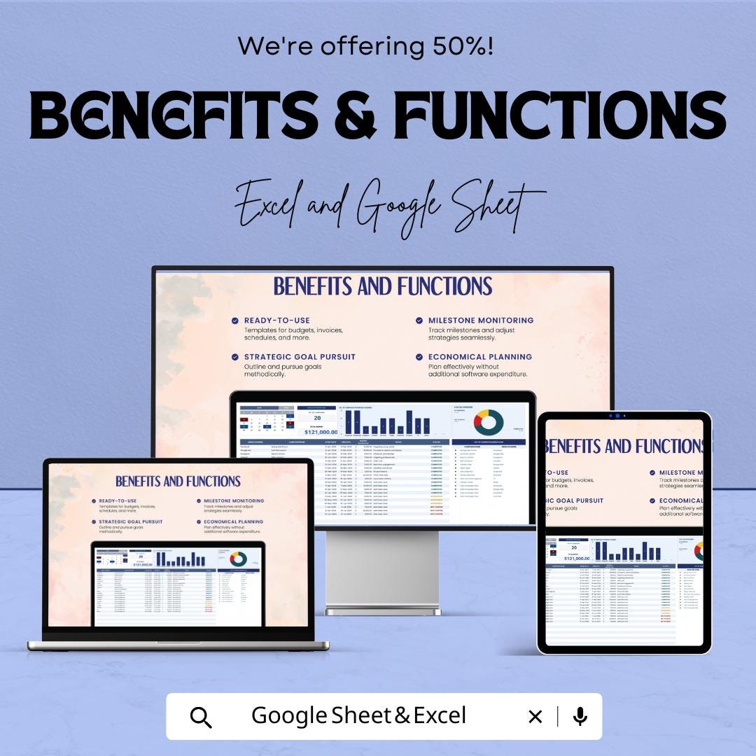 Media Buying Plan Template | Media Budget Tracker | Campaign Planning Spreadsheet | Marketing Strategy Sheet