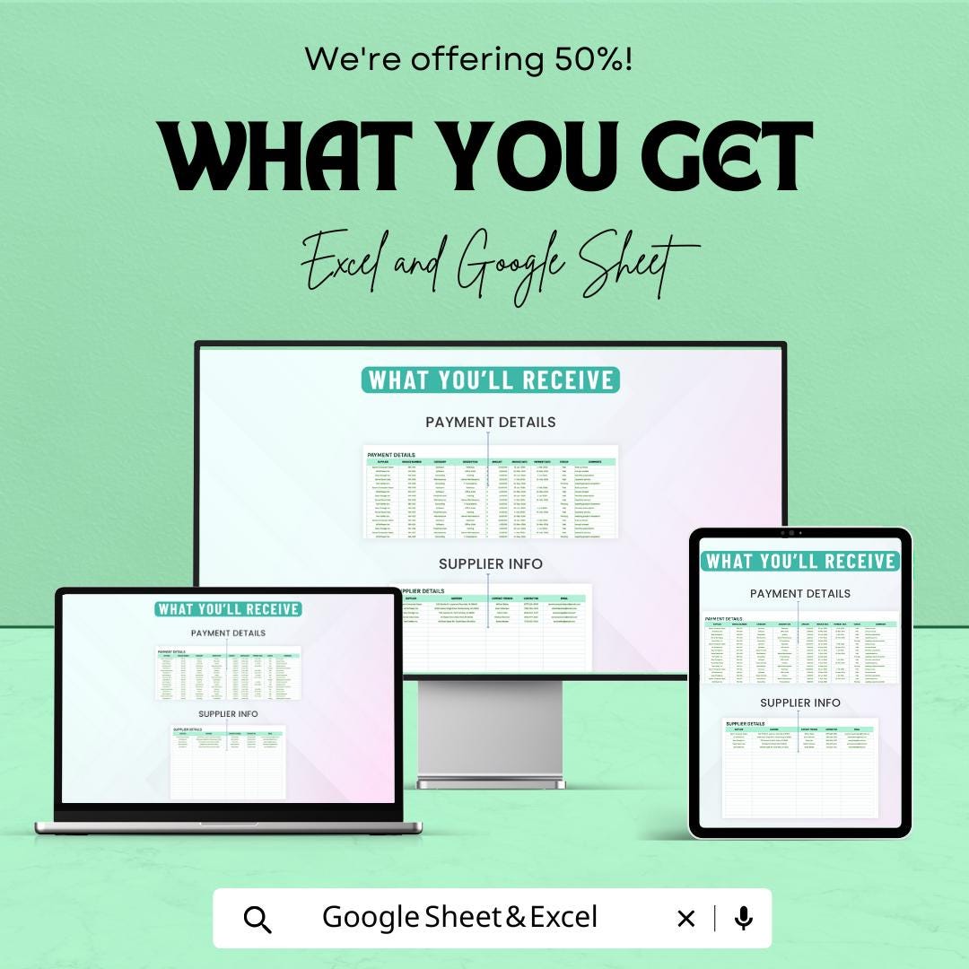 Administration Procurement Spend Analysis Sheet | Procurement | Google Sheet Template | Expense Tracker & Budget Planner for Businesses