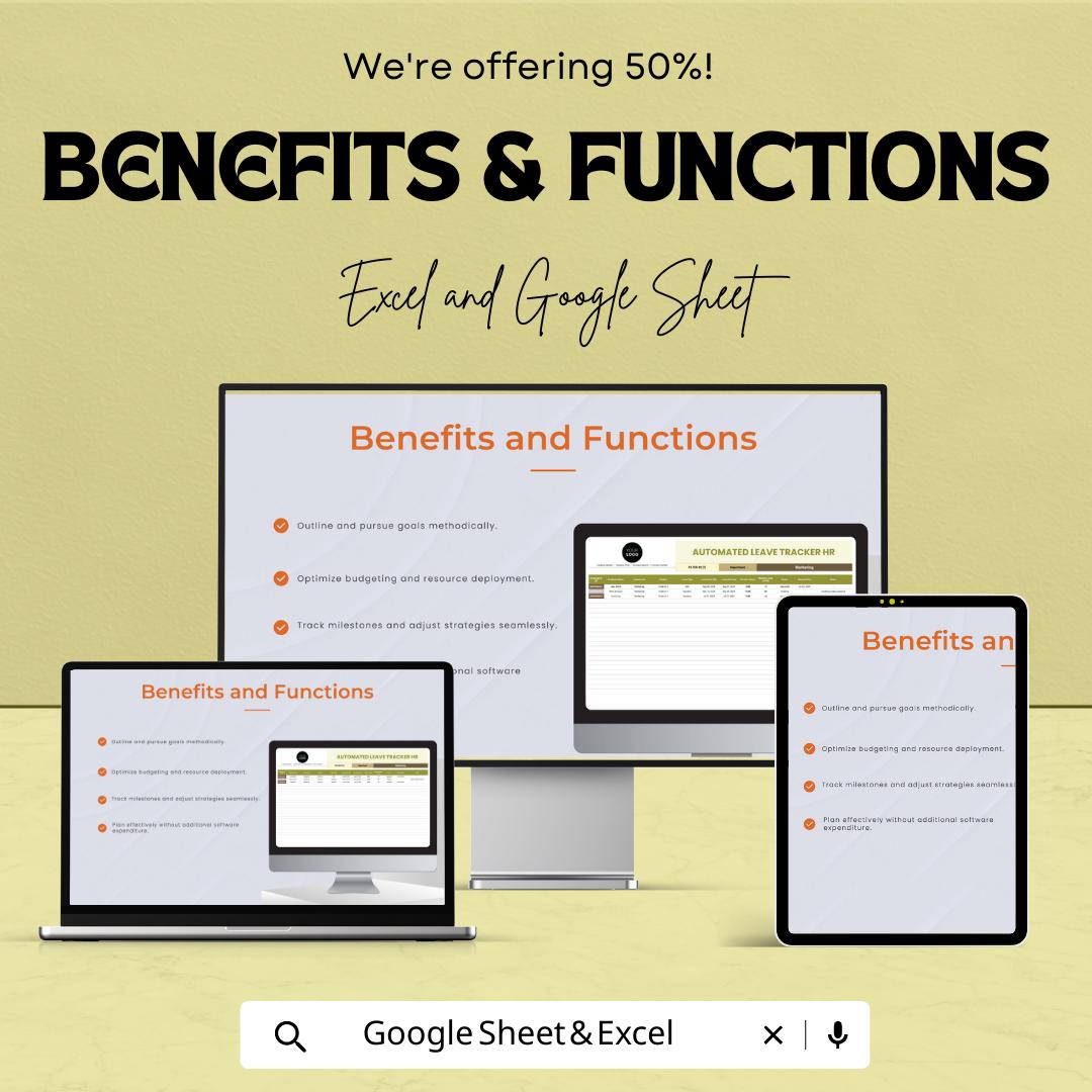 Automated Leave Tracker HR Template | Excel & Google Sheets Leave Management System | Employee Absence Tracker | HR Leave Spreadsheet