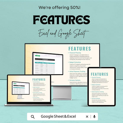 IT Budget Template | IT Financial Planning Spreadsheet | Budget Tracker Excel | Technology Budget Planner | Google Sheets Template