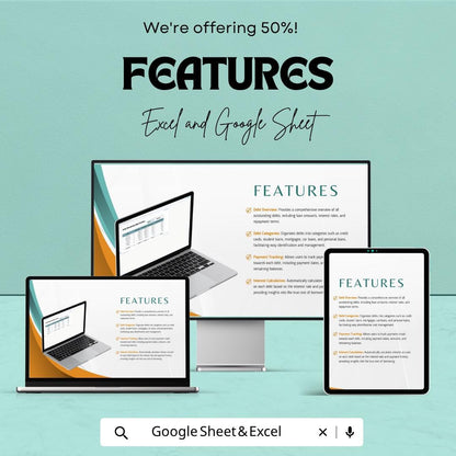 Total Remaining Debt Tracker Template | Debt Payoff Spreadsheet | Debt Reduction Planner | Excel & Google Sheets | Personal Finance Tracker