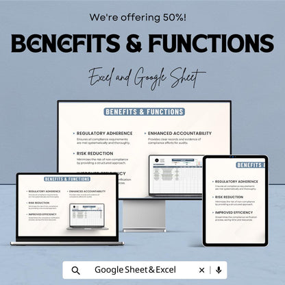 Administration Compliance Verification Checklist Template | Regulatory Compliance Tracker |  Audit Verification Tool