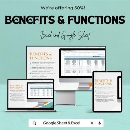 Total Remaining Debt Tracker Template | Debt Payoff Spreadsheet | Debt Reduction Planner | Excel & Google Sheets | Personal Finance Tracker