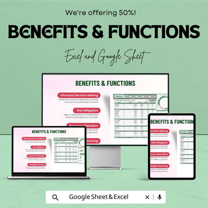 Account Forecasting Accuracy Model Template | Forecast vs Actual Analysis Tool | Financial Accuracy Tracker | Budget Variance Template