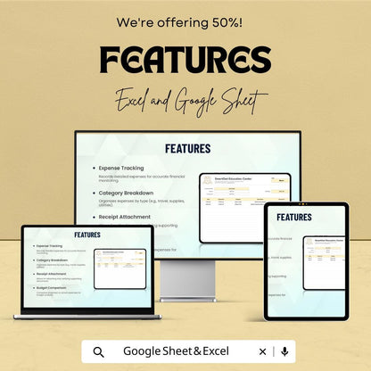 Proforma Expense Report Sheet | Excel and Google Sheets | Track, Analyze & Optimize Spending | Customizable | Instant Download