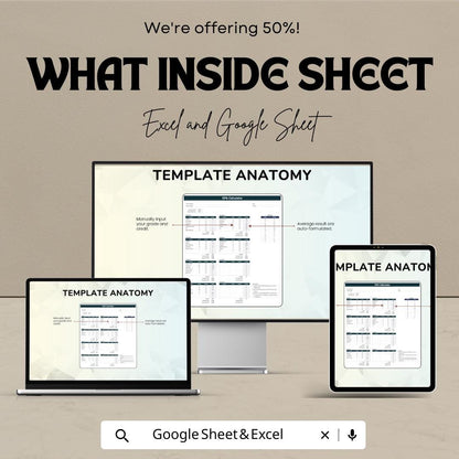 GPA Calculator Sheet | Excel and Google Sheet Template | Track Grades & Calculate GPA | Customizable | Easy to Use