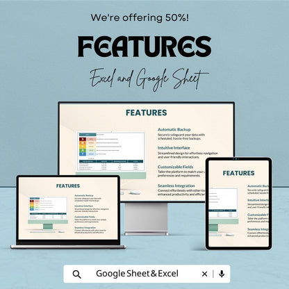 SMART Goals Template | Goal Setting Spreadsheet | Productivity Planner | Action Plan Tracker | Excel & Google Sheets | Goal Tracker Sheet