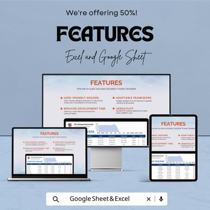 Donation Tracker Template, Donor Management Spreadsheet, Fundraising Tracker, Nonprofit Excel Template, Charity Tracker