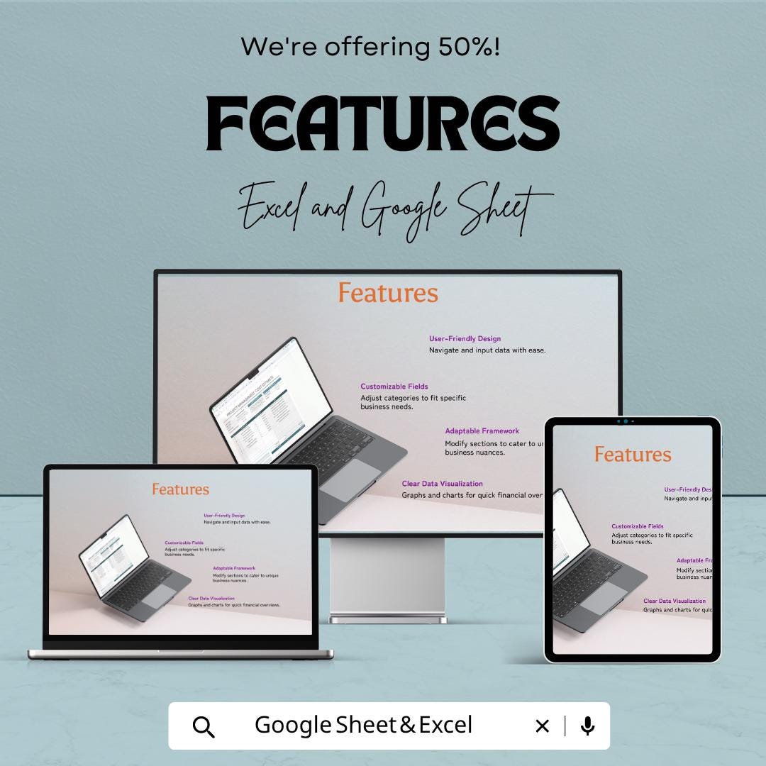 Project Cost Estimate Template | Project Budget Planner Spreadsheet | Cost Estimation Sheet | Excel & Google Sheets | Project Management