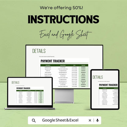 IT Debt Management Sheet Template | IT Debt Reporting Tool | Business Debt Organizer | Payment Tracking Spreadsheet