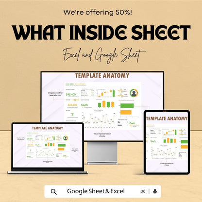 Business Scorecard Template | KPI Dashboard Spreadsheet | Business Performance Tracker | Sales Analytics Dashboard | Metrics Report Sheet