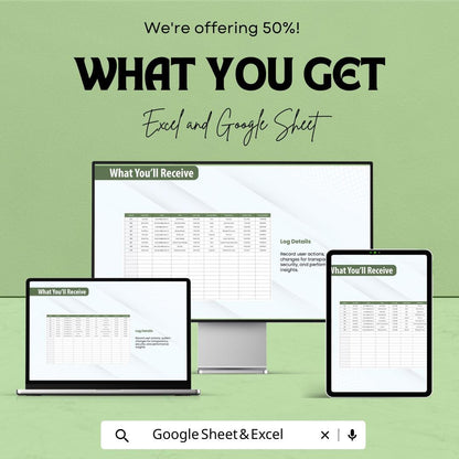 CRM Admin Template | Excel & Google Sheets User Management Dashboard | Admin Panel Spreadsheet | CRM Tracker System