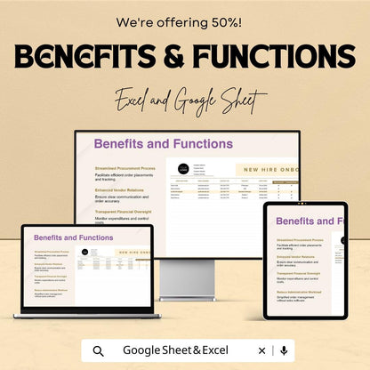 New Hire Onboarding Tracker HR Sheet | Google Sheet | Employee Onboarding Checklist | HR Onboarding Template | Employee Details Tracker
